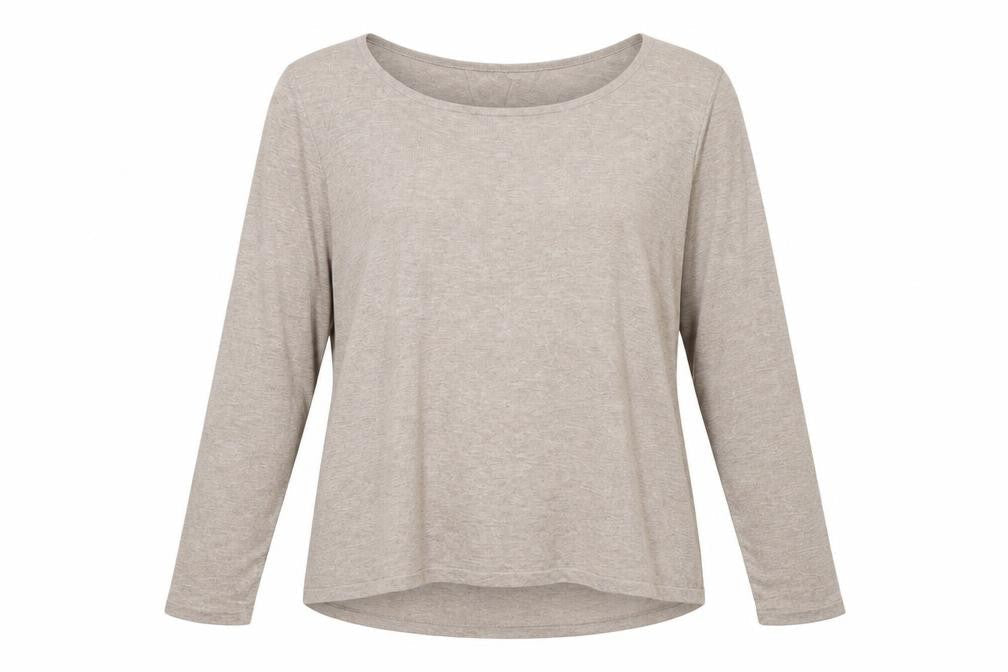 Milano  Womens Beige Round Neck  Polyester Pullover Jumper Size M