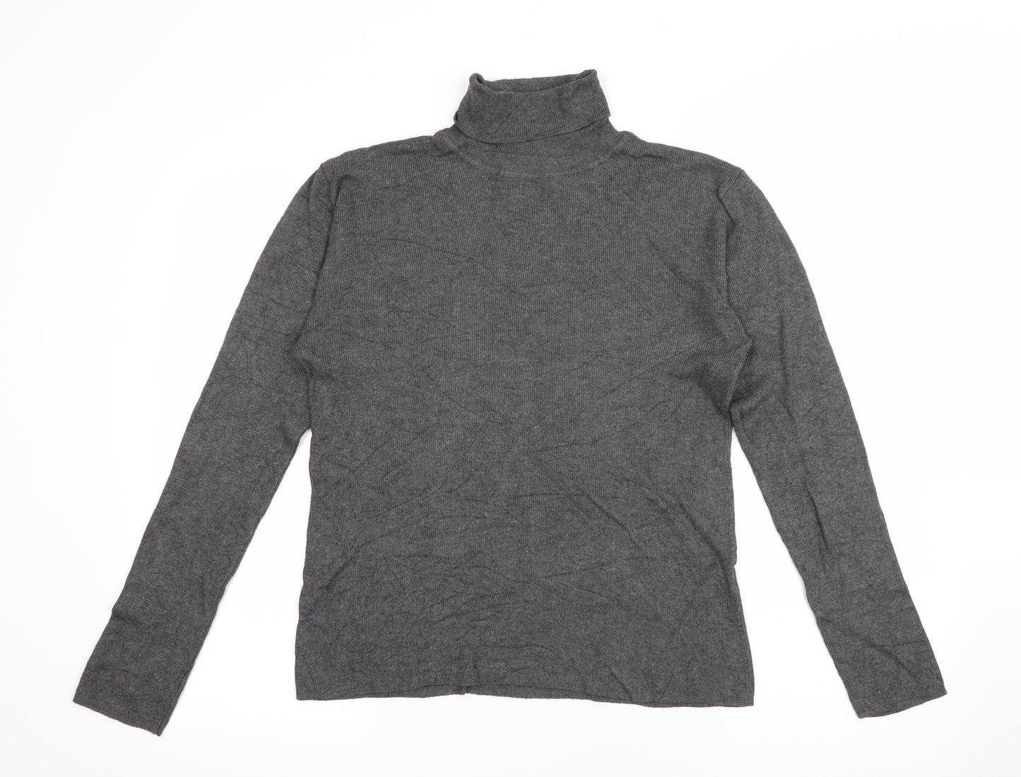 Primark Womens Green Roll Neck  Viscose Pullover Jumper Size 12