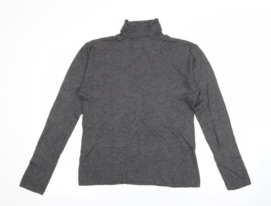 Primark Womens Green Roll Neck  Viscose Pullover Jumper Size 12