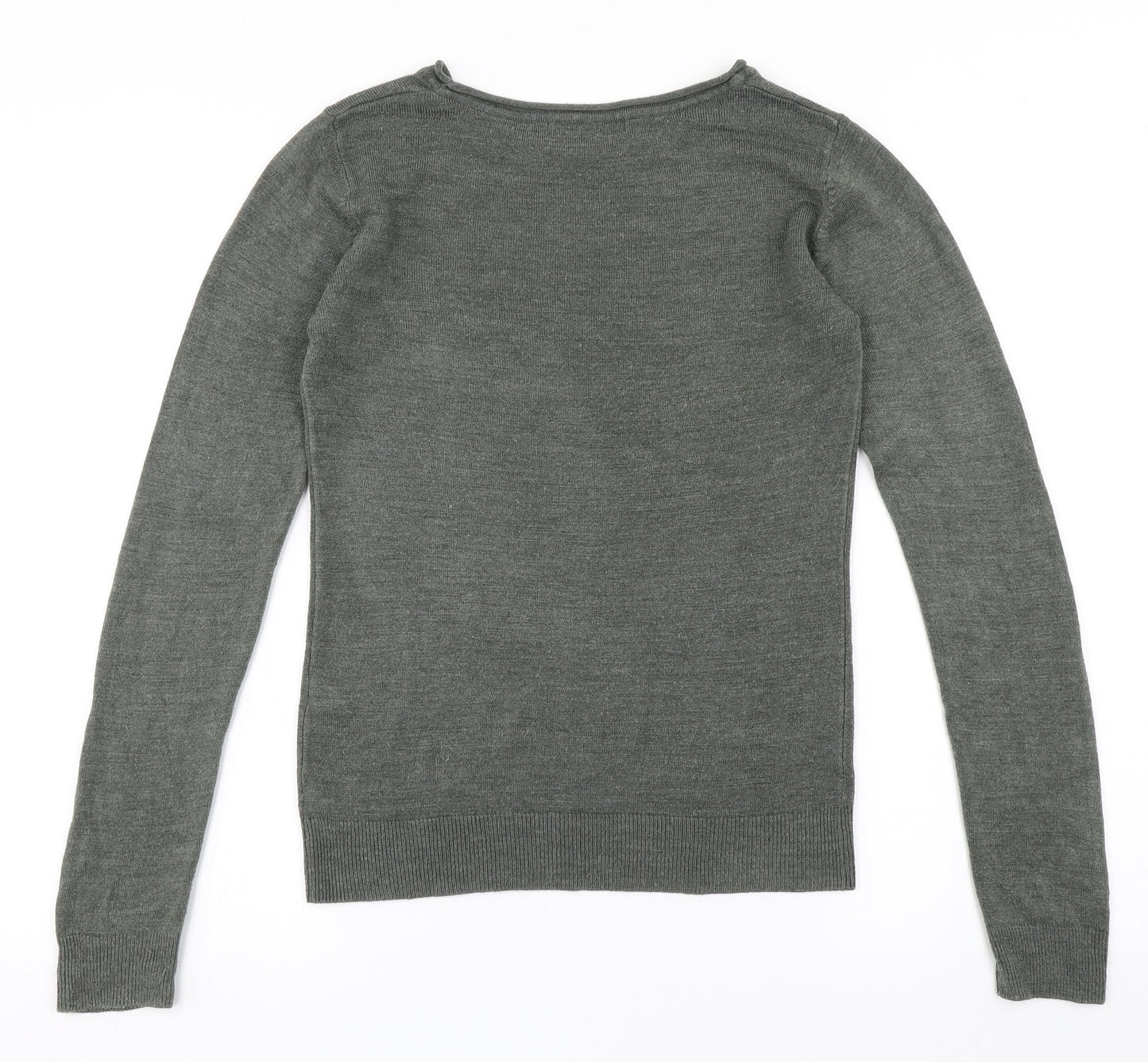 Atmosphere Womens Green Round Neck  Acrylic Pullover Jumper Size 6
