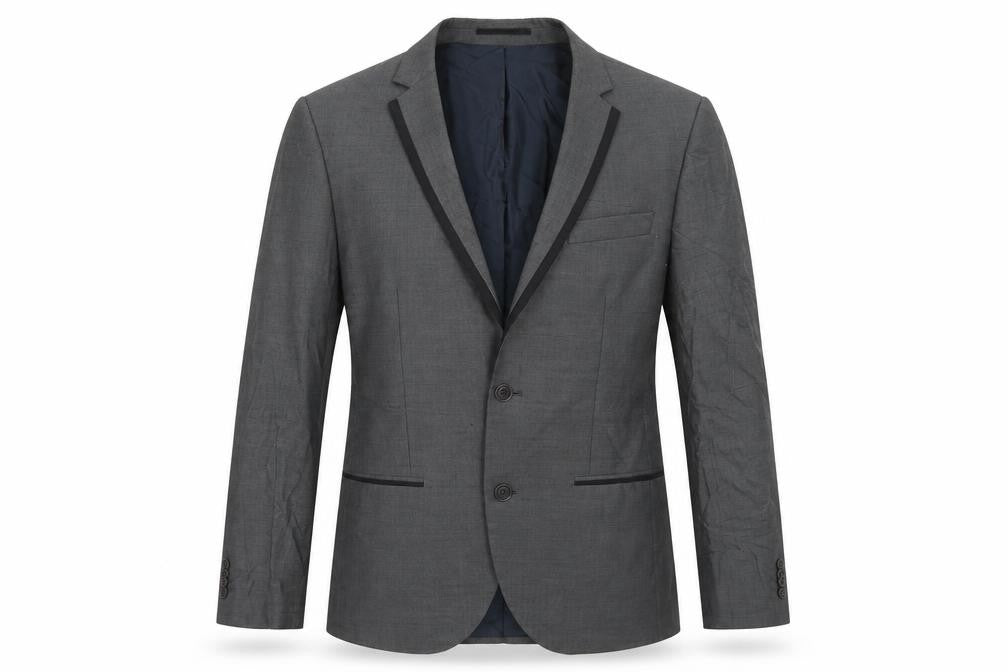 River Island Mens Grey  Viscose Jacket Blazer Size 38