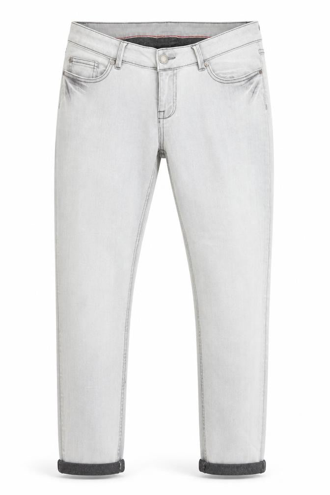 Denim 1982 Mens Grey  Cotton Skinny Jeans Size 30 in L26 in Regular Button