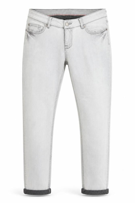 Denim 1982 Mens Grey  Cotton Skinny Jeans Size 30 in L26 in Regular Button