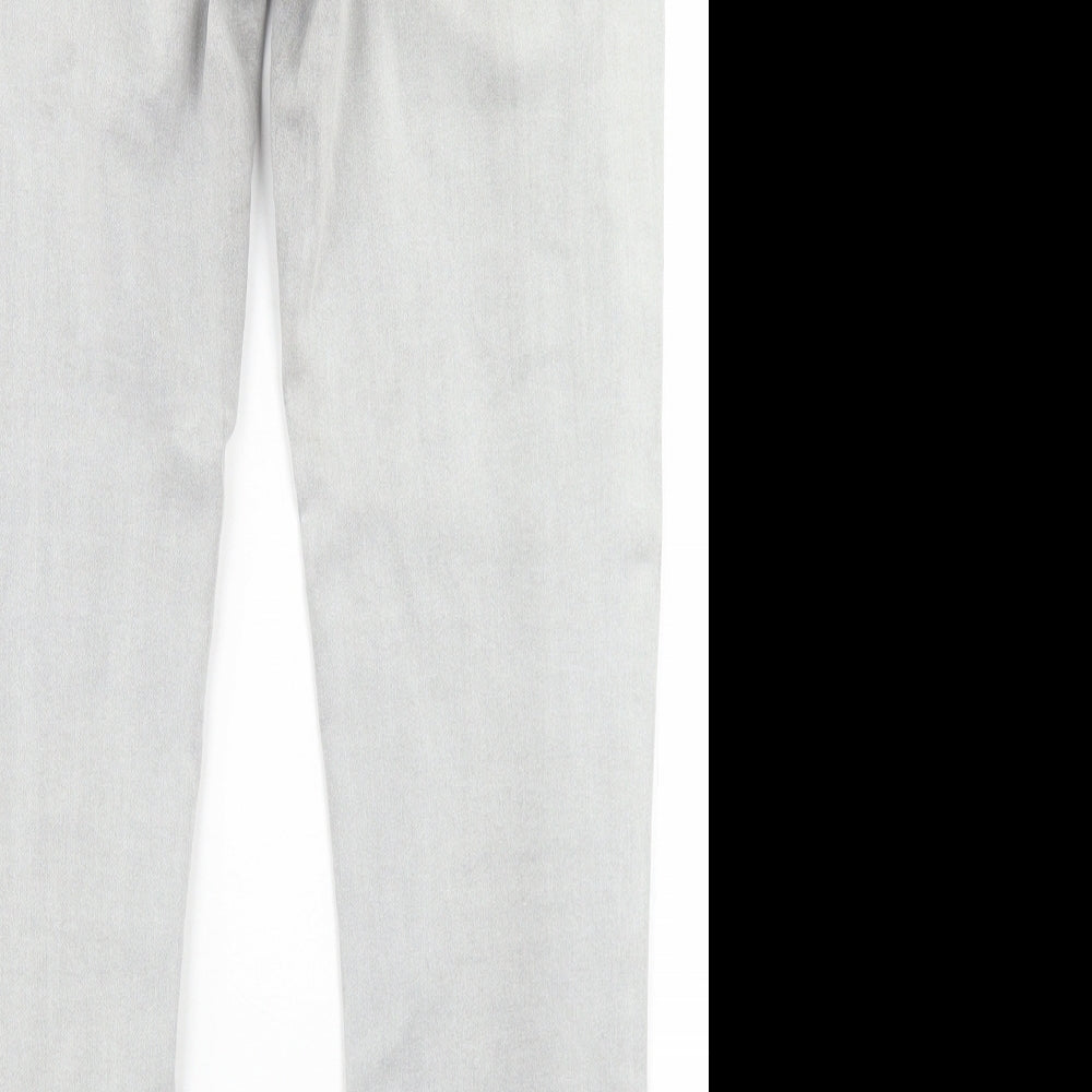 Denim 1982 Mens Grey  Cotton Skinny Jeans Size 30 in L26 in Regular Button