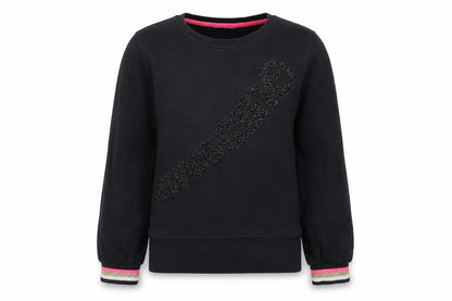 Marks & Spencer Girls Black  Cotton Pullover Sweatshirt Size 11-12 Years   - awesome