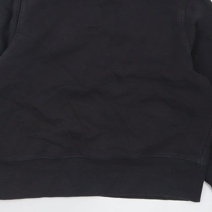 Marks & Spencer Girls Black  Cotton Pullover Sweatshirt Size 11-12 Years   - awesome