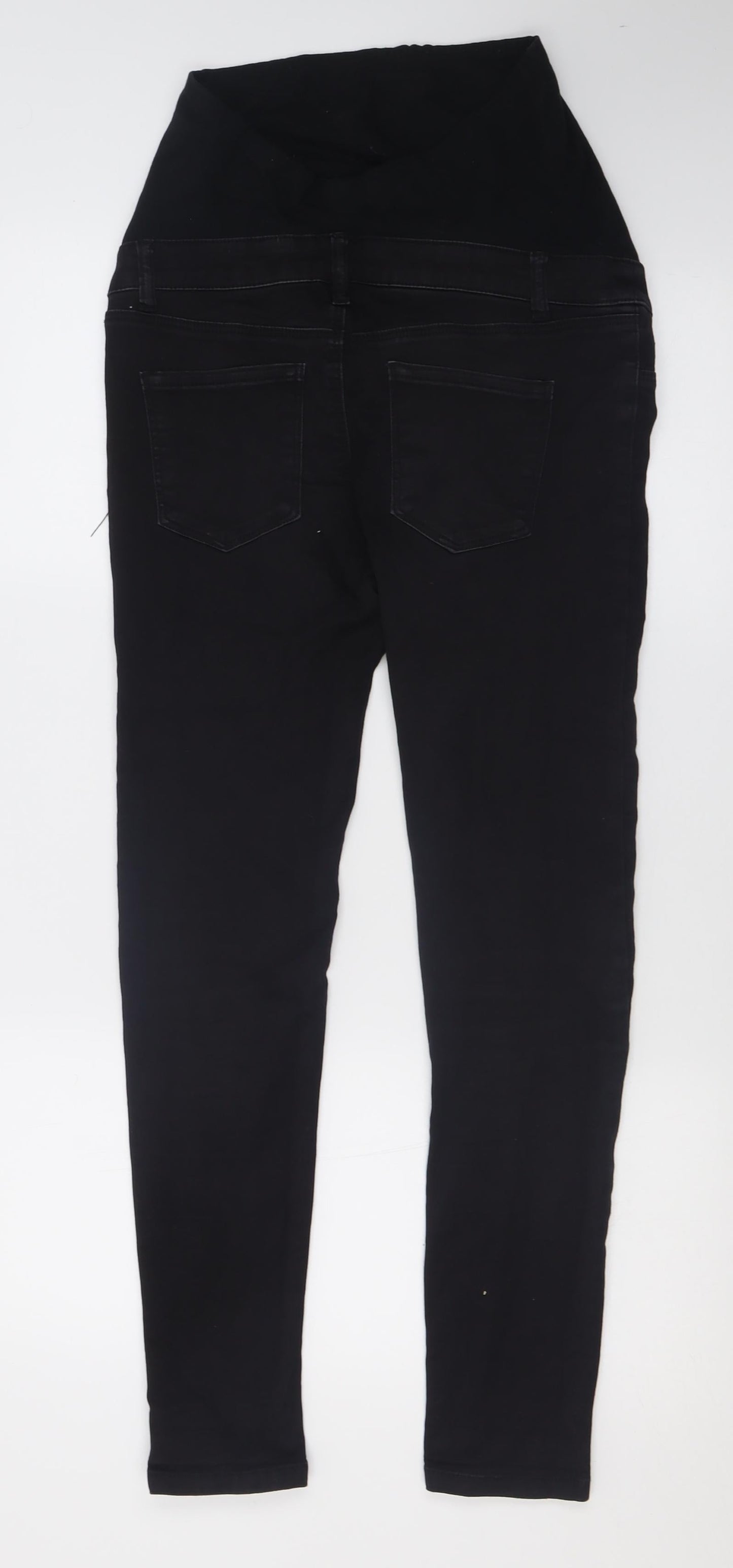 Dorothy Perkins Womens Black  Cotton Skinny Jeans Size 8 L28 in Regular Button