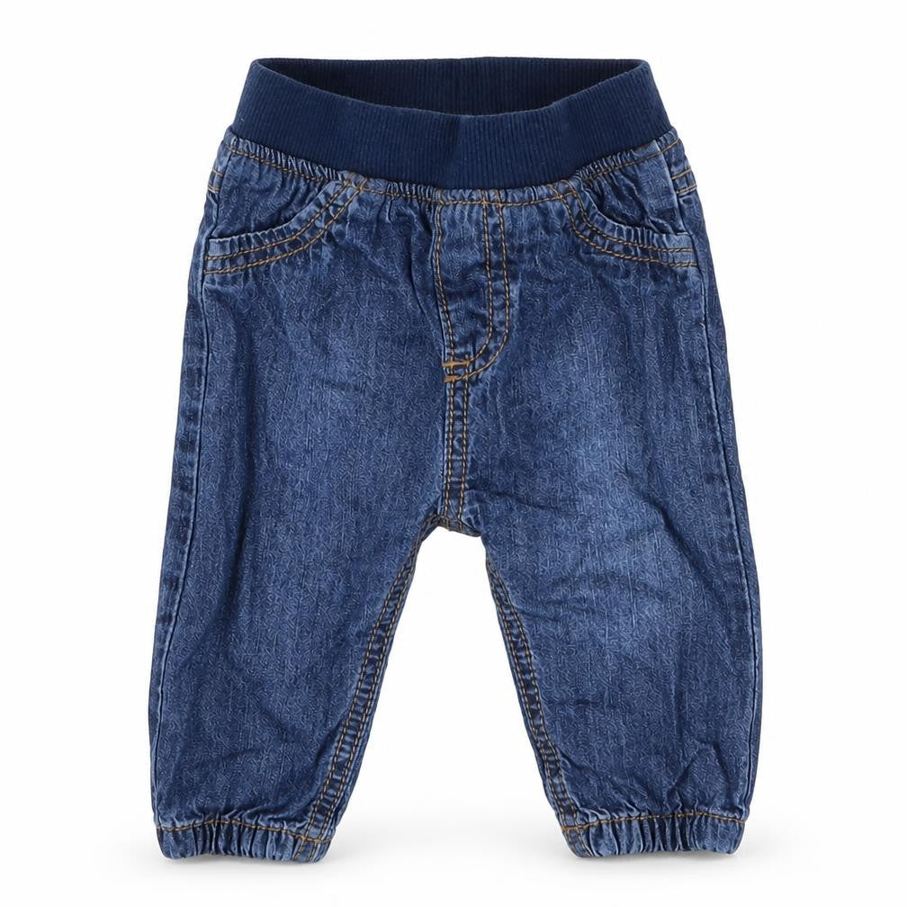 F&F Boys Blue  Cotton Jogger Jeans Size 3-6 Months  Pullover