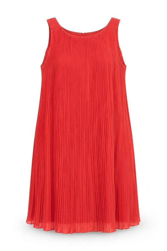 Miss Selfridge Womens Orange  Polyester Trapeze & Swing  Size 8  Round Neck Tie