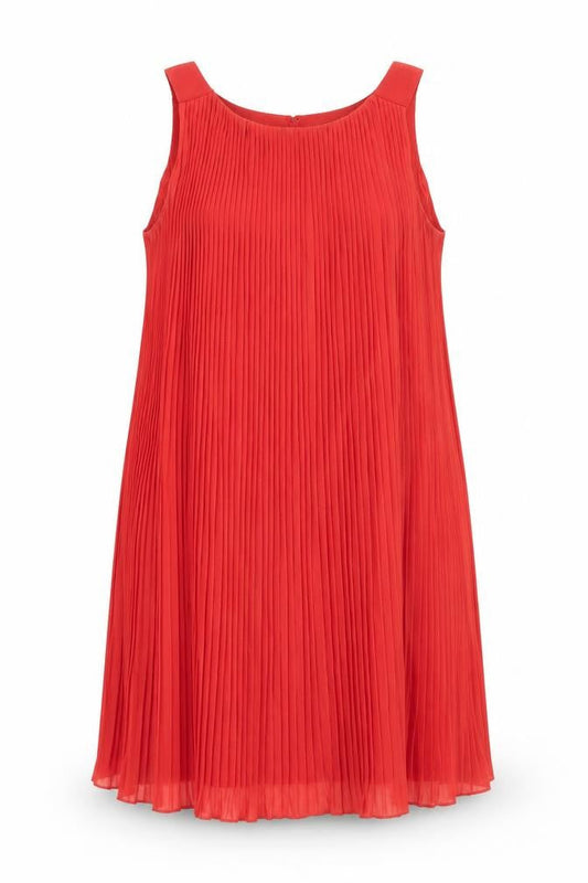 Miss Selfridge Womens Orange  Polyester Trapeze & Swing  Size 8  Round Neck Tie