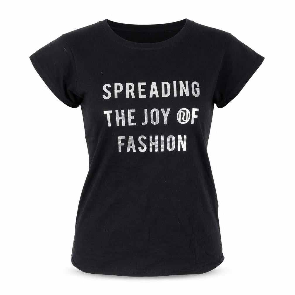 River island  Womens Black  Cotton Basic T-Shirt Size 8 Round Neck