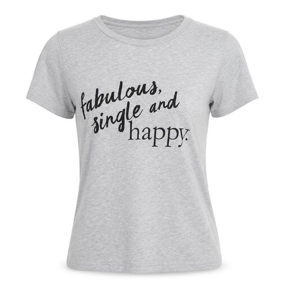 Stradivarius Womens Grey  Cotton Basic T-Shirt Size S Round Neck
