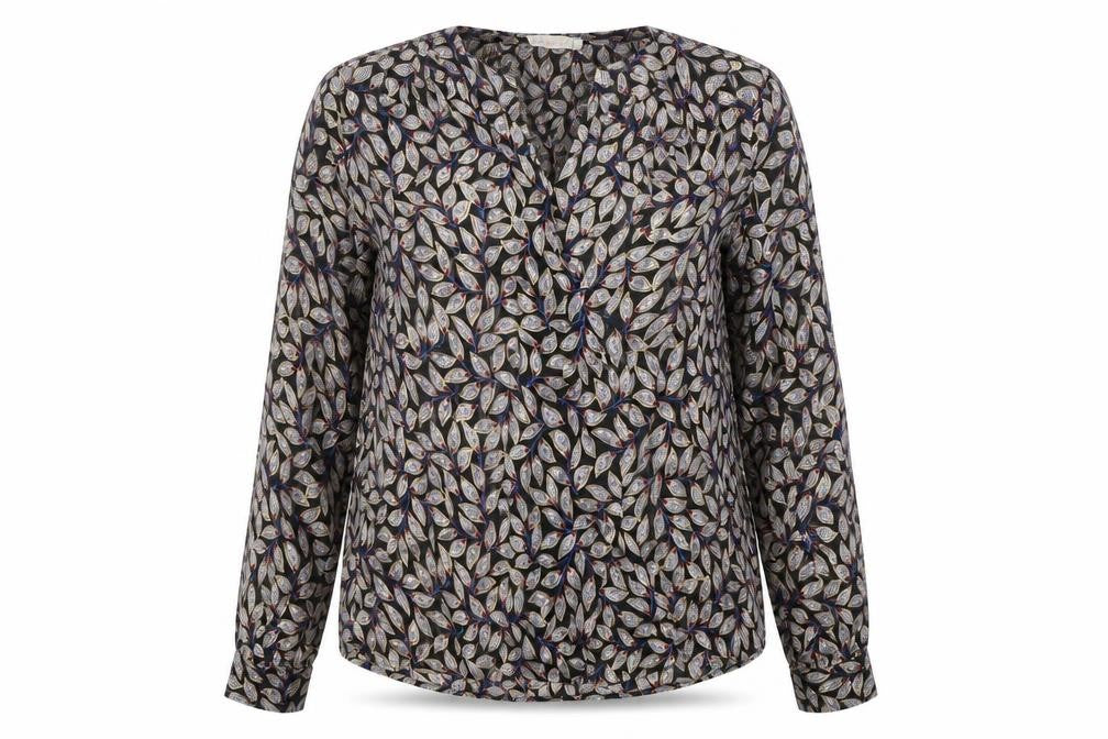 Capsule Womens Multicoloured Paisley Polyester Basic Blouse Size M V-Neck