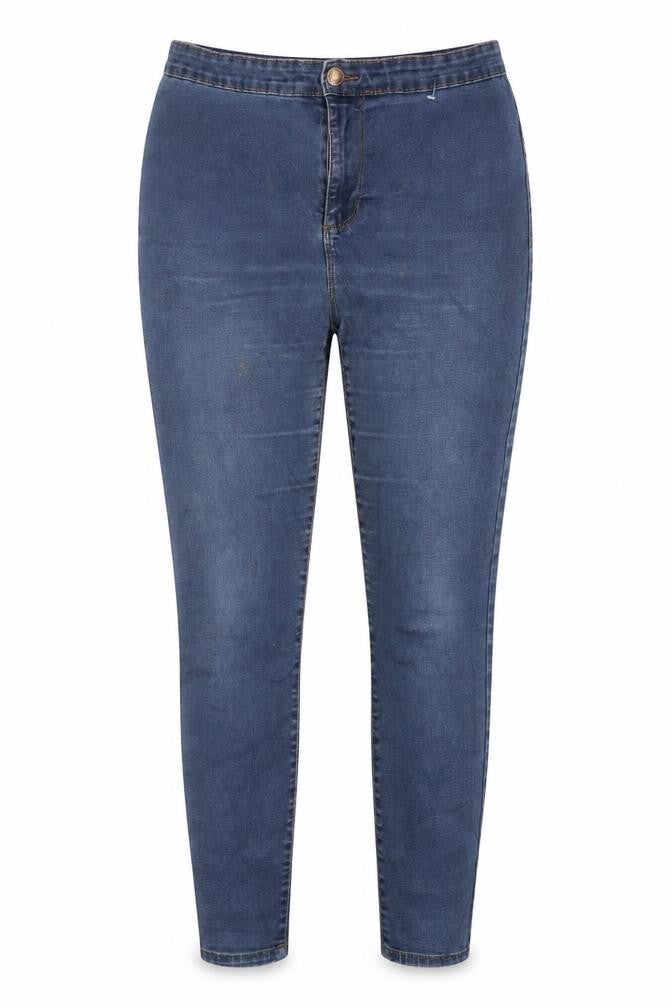 Denim Co Womens Black  Cotton Skinny Jeans Size 14 L26 in Regular