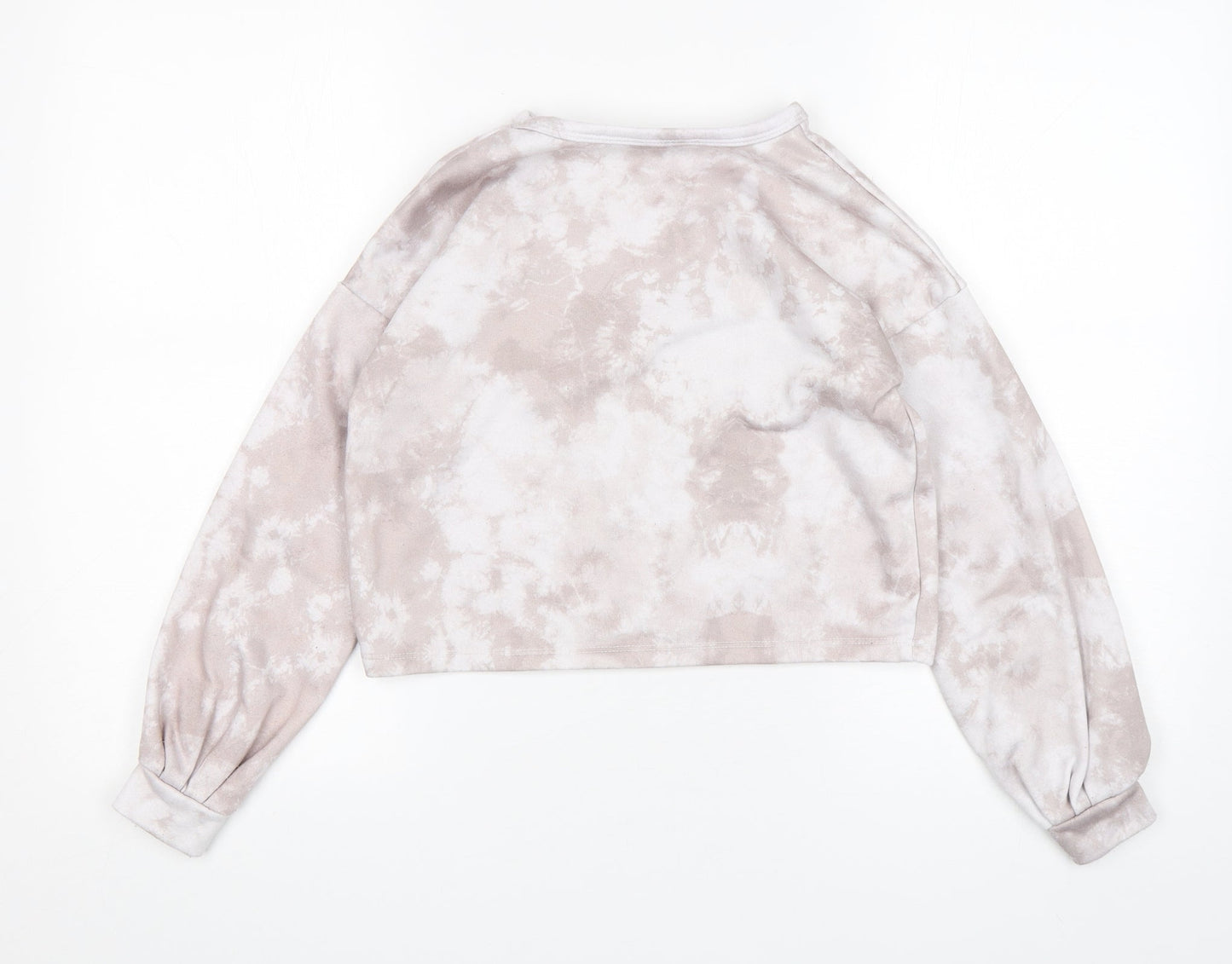Primark Girls Multicoloured Geometric Polyester Pullover Sweatshirt Size 9-10 Years  Pullover