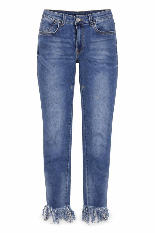 Mango Womens Blue  Cotton Skinny Jeans Size 8 L30 in Regular