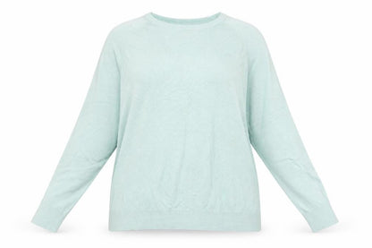 Dunnes Womens Blue Round Neck  Viscose Pullover Jumper Size XL