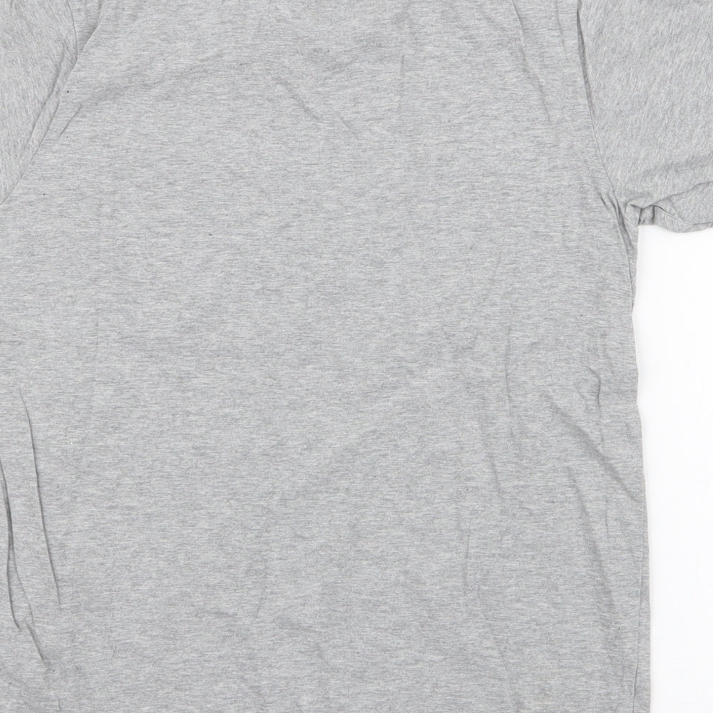 George Boys Grey  100% Cotton Jersey T-Shirt Size 10-11 Years Round Neck Pullover