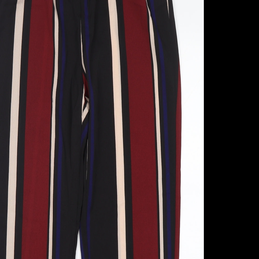 Shein  Womens Multicoloured Striped Polyester Trousers  Size L L30 in Regular