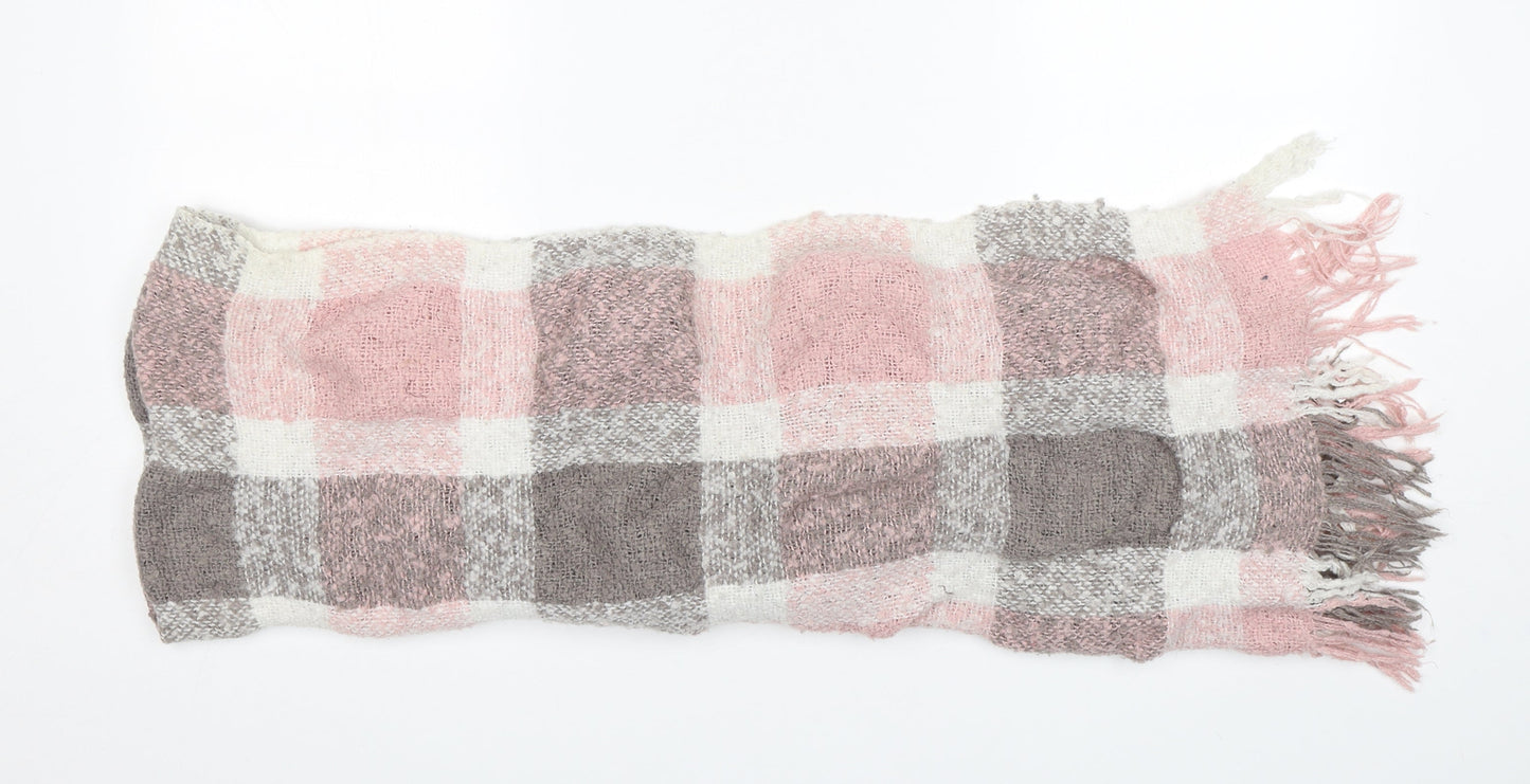Preworn  Womens Multicoloured Check Polyester  Shawl/Wrap