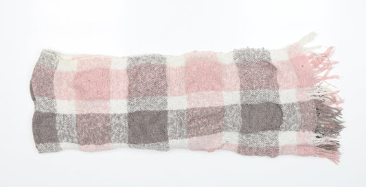 Preworn  Womens Multicoloured Check Polyester  Shawl/Wrap