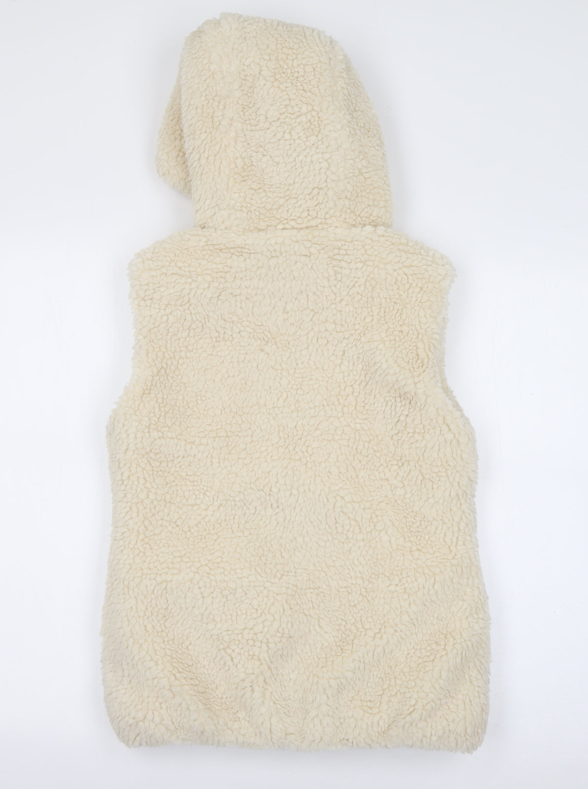 Primark Womens White   Gilet Jacket Size 4  Zip
