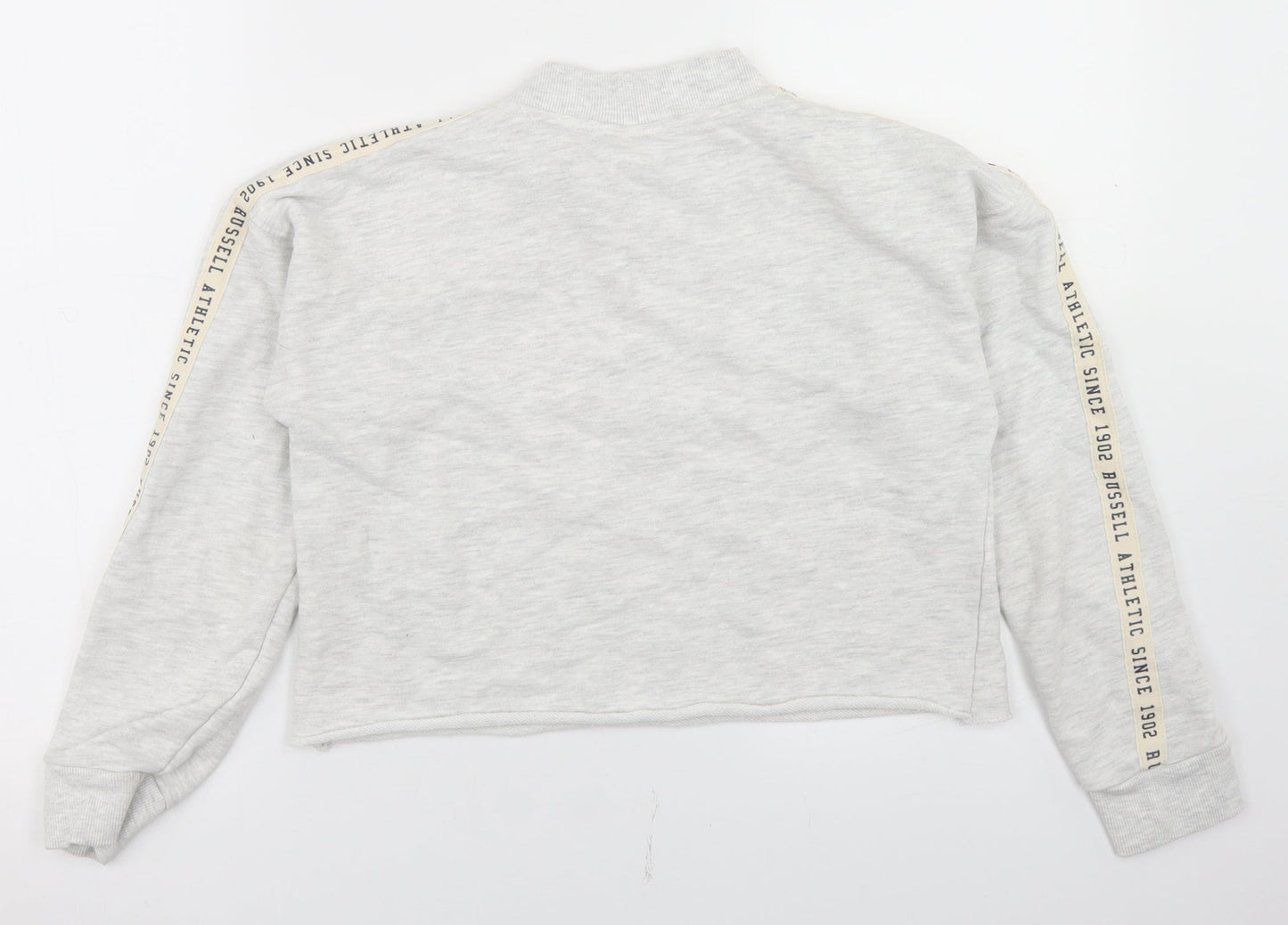 Russell Athletic Womens Grey  Cotton Pullover Sweatshirt Size S   - Cropped