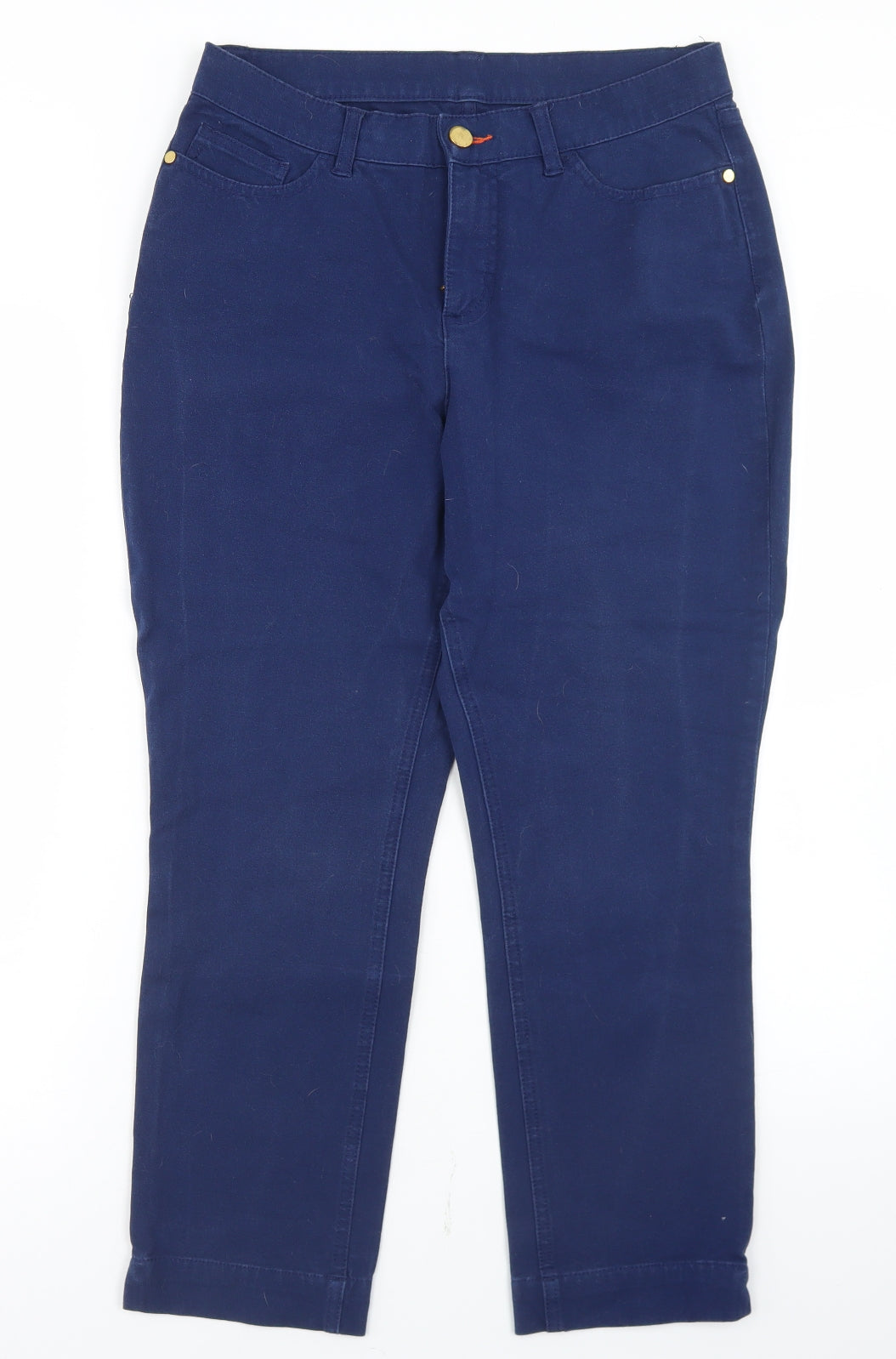 RWL Womens Blue  Cotton Straight Jeans Size 30 in L25 in Regular Button