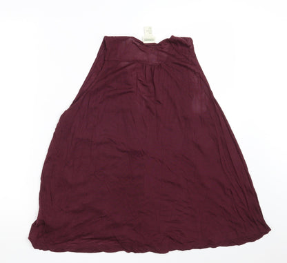 H&M Womens Purple  Lyocell Basic Blouse Size M V-Neck