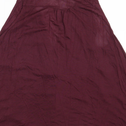 H&M Womens Purple  Lyocell Basic Blouse Size M V-Neck