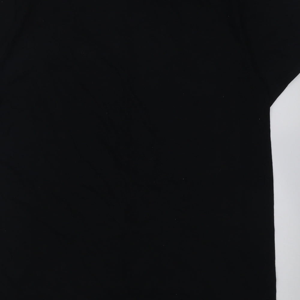 prteworn Womens Black  Cotton Basic T-Shirt Size M Crew Neck Pullover - Never stop training