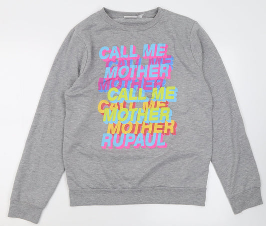 Primark Womens Grey  Polyester Pullover Sweatshirt Size XS  Pullover - rupaul