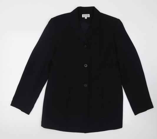 Etam Womens Black   Jacket Blazer Size 14  Button