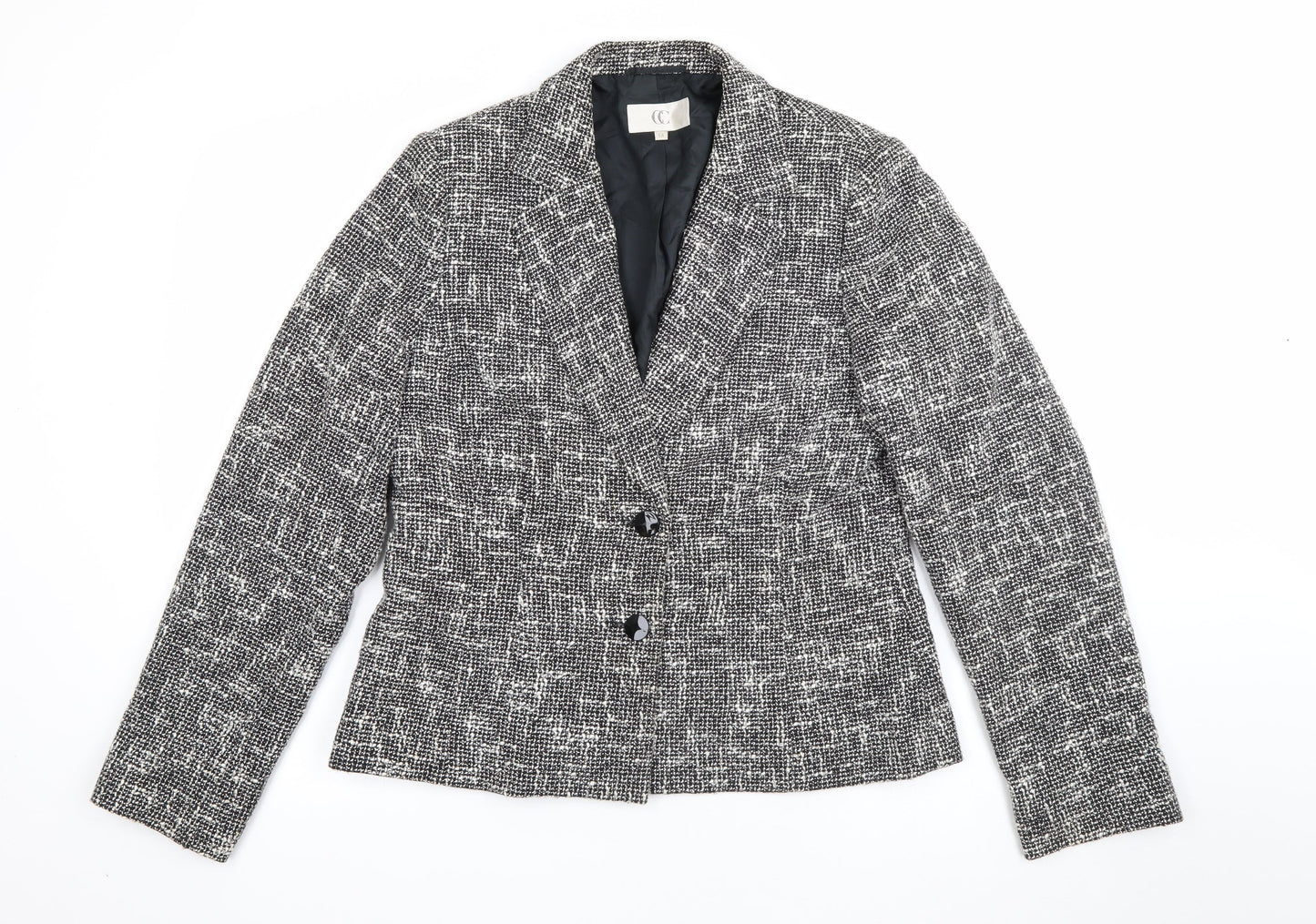 CC Womens Black   Jacket  Size 14  Button