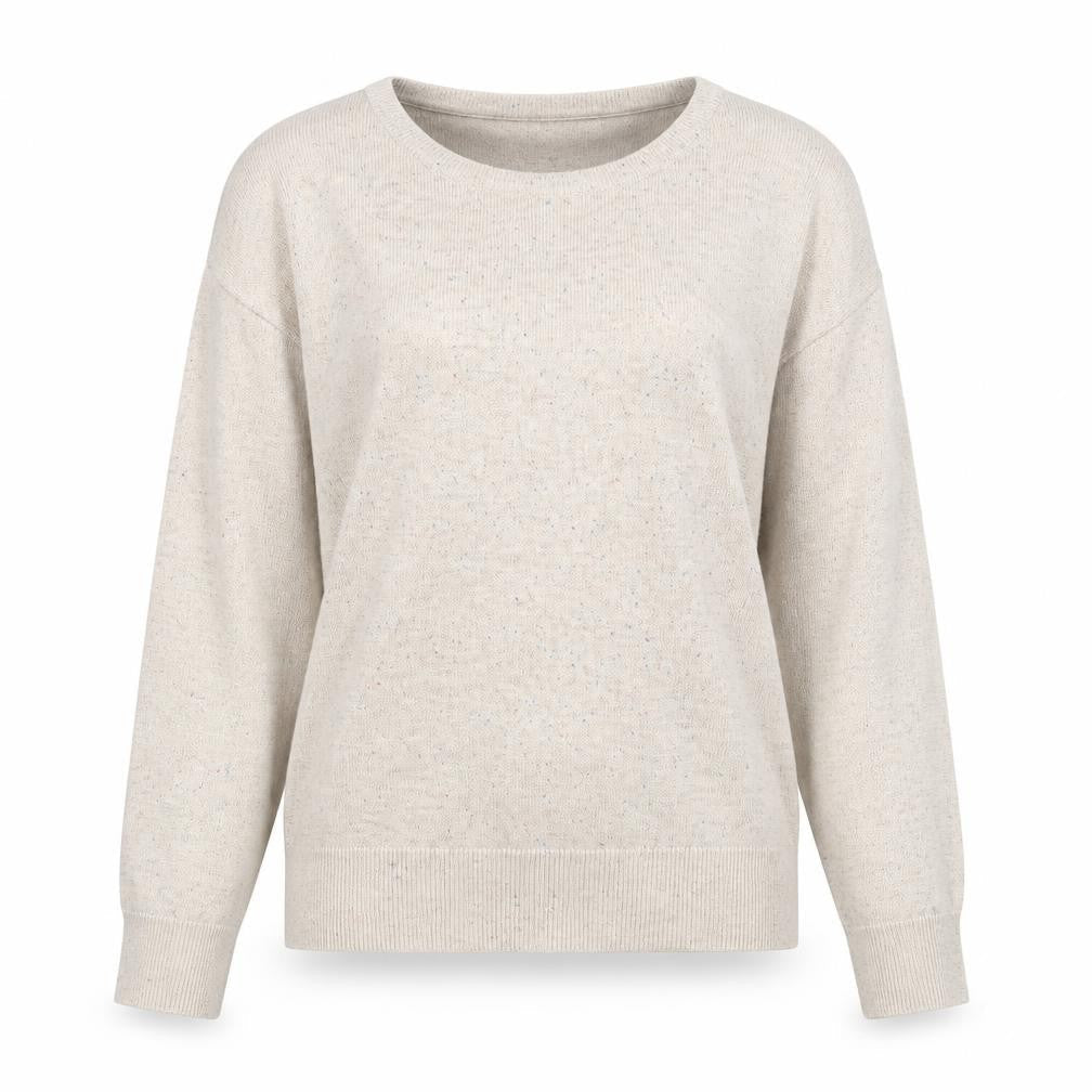 H&M Womens Beige Round Neck  Viscose Pullover Jumper Size XS