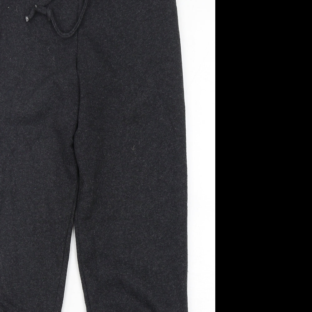 PRETTYLITTLETHING Womens Grey  Cotton Sweatpants Trousers Size 6 L30 in Regular