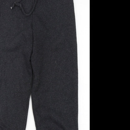 PRETTYLITTLETHING Womens Grey  Cotton Sweatpants Trousers Size 6 L30 in Regular