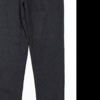 PRETTYLITTLETHING Womens Grey  Cotton Sweatpants Trousers Size 6 L30 in Regular