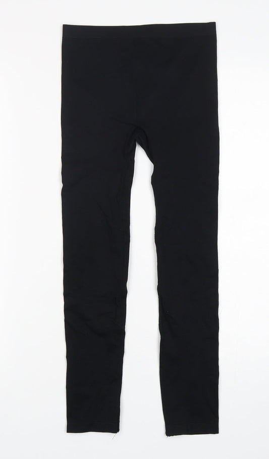 Secret Possesions Womens Black  Polyamide Capri Leggings Size 8 L24 in