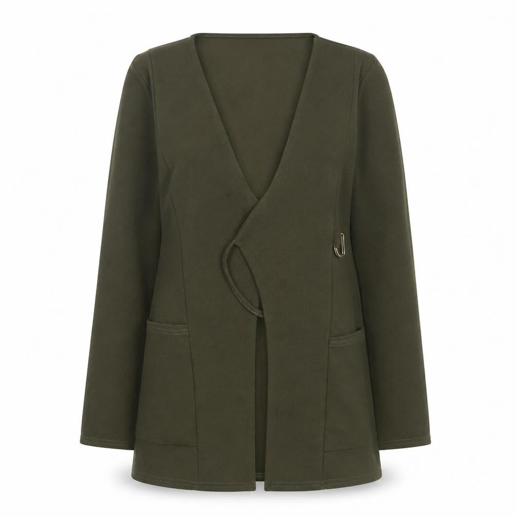 Boohoo Womens Green   Jacket Blazer Size 10  Tie