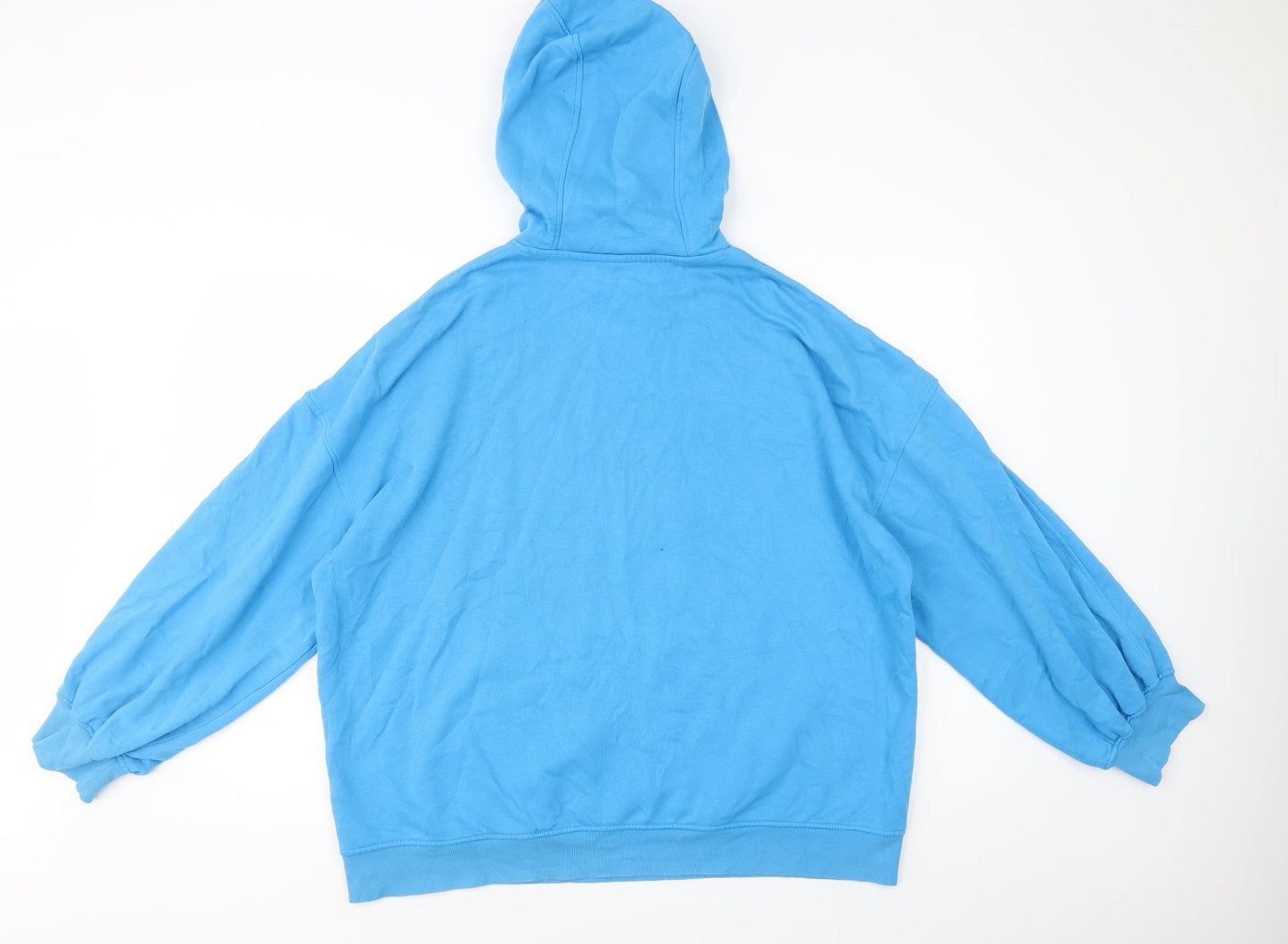 H&M Mens Blue  Cotton Pullover Hoodie Size M