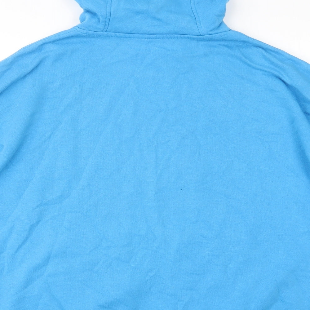 H&M Mens Blue  Cotton Pullover Hoodie Size M