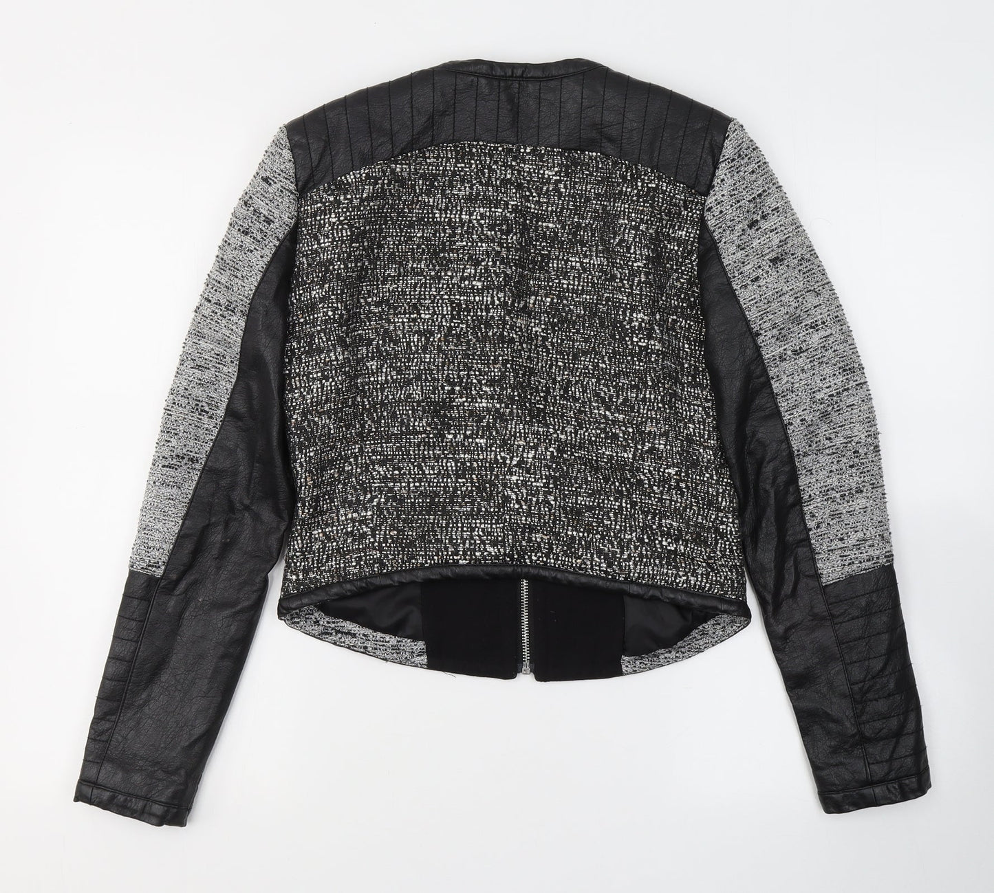 H&M Womens Black   Jacket  Size 4  Zip