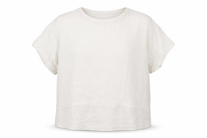 Dunnes Womens White  Polyester Basic Blouse Size L Crew Neck