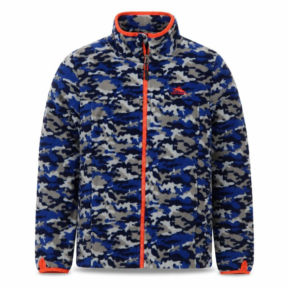 High Sierra Boys Blue Camouflage  Jacket  Size L  Zip