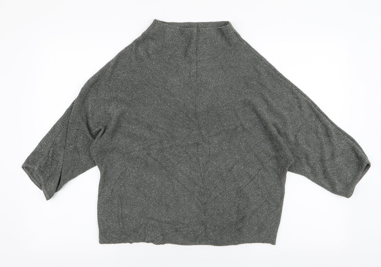 NEXT Womens Green High Neck  Viscose Pullover Jumper Size 8