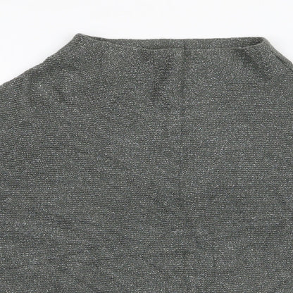 Next Womens Green High Neck  Viscose Pullover Jumper Size 8
