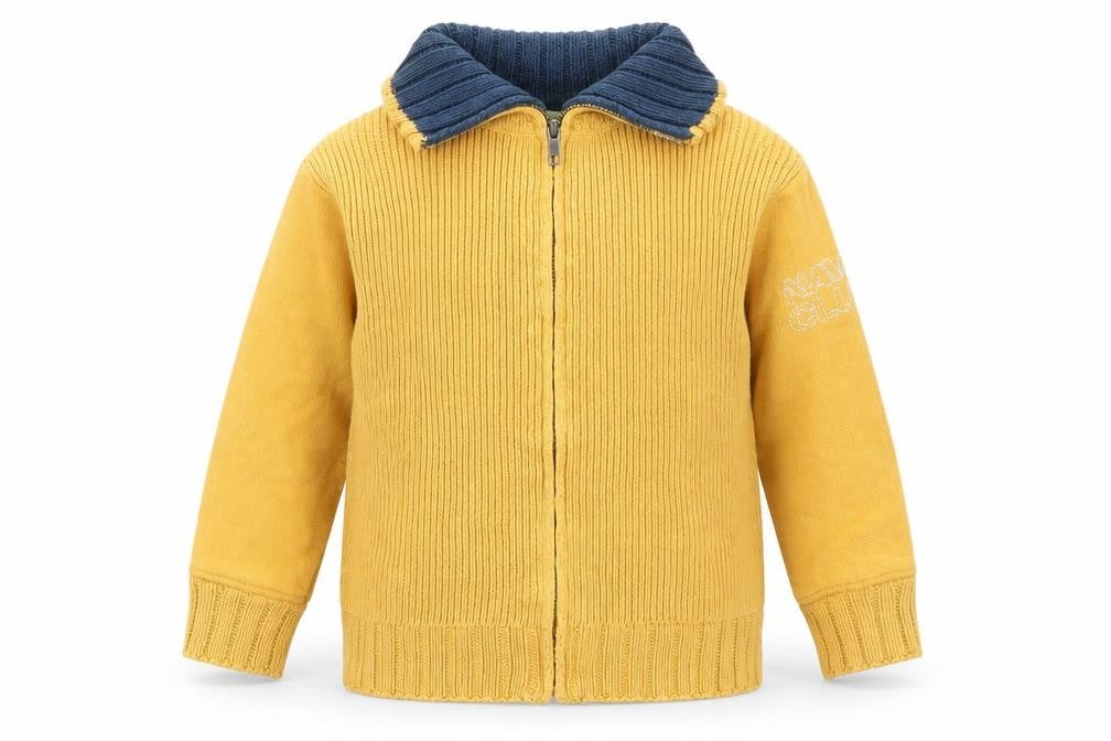 Vertbaudet Boys Yellow   Jacket Coatigan Size 4 Years  Zip