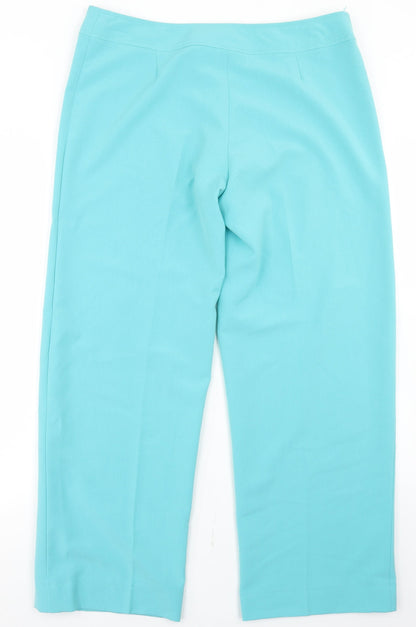 Preloved Gerard Womens Blue  Polyester Dress Pants Trousers Size 14 L27 in Regular Button - Back