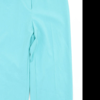 Preloved Gerard Womens Blue  Polyester Dress Pants Trousers Size 14 L27 in Regular Button - Detail